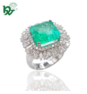 Nhẫn Xoàn Nữ Emerald BOC00501